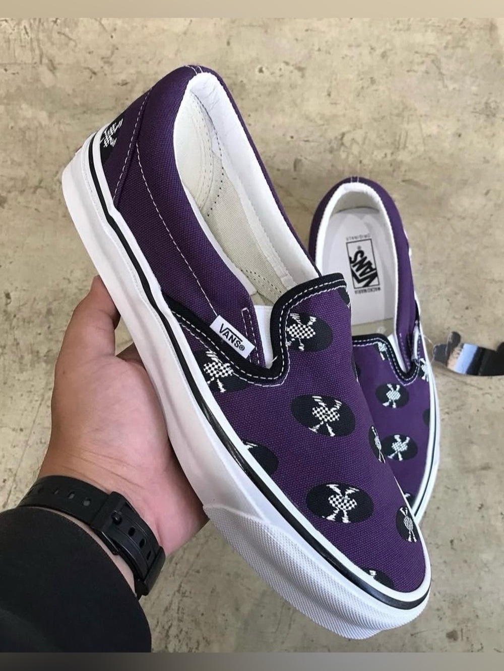 Wacko Maria x Vans OG Classic Slip-on ‘Purple Records’